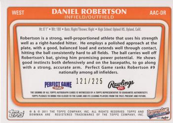 2014 Bowman Chrome - Perfect Game All-American Classic Autographs #AAC-DR Daniel Robertson Back