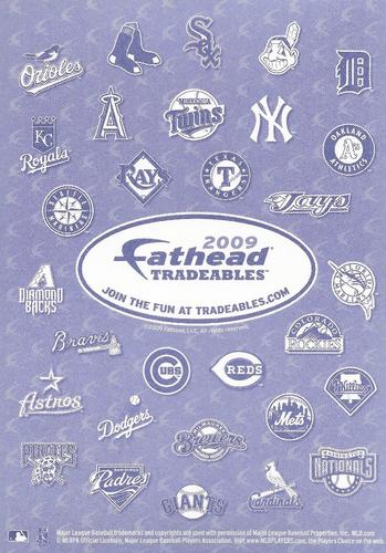 2009 Fathead Tradeables - Team Logos #L3 Baltimore Orioles Back