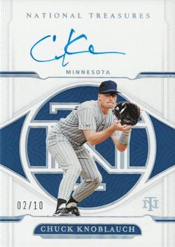 2022 Panini National Treasures - Signatures Holo Silver #S-CK Chuck Knoblauch Front