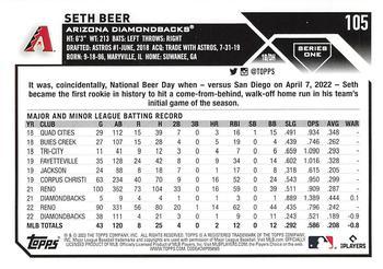 2023 Topps - Gold Foil #105 Seth Beer Back