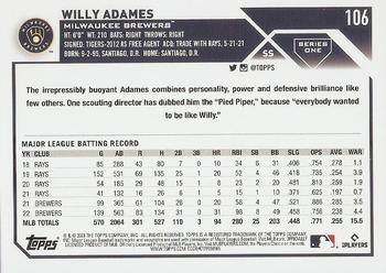 2023 Topps - Gold Foil #106 Willy Adames Back