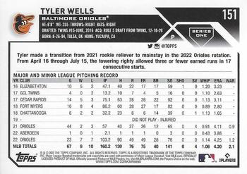 2023 Topps - Gold Foil #151 Tyler Wells Back