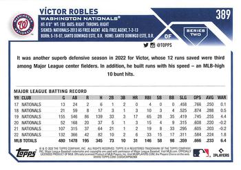 2023 Topps - Gold Foil #389 Victor Robles Back