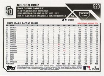 2023 Topps - Gold Foil #520 Nelson Cruz Back