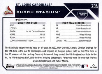 2023 Topps - Rainbow Foil #234 St. Louis Cardinals Back