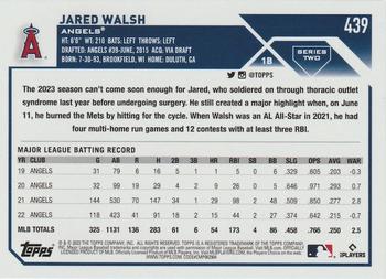2023 Topps - Rainbow Foil #439 Jared Walsh Back