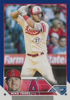 2023 Topps - Royal Blue #27 Mike Trout Front