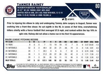 2023 Topps - Royal Blue #80 Tanner Rainey Back