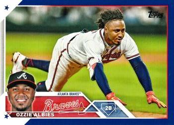2023 Topps - Royal Blue #81 Ozzie Albies Front