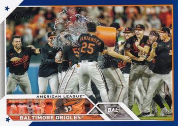 2023 Topps - Royal Blue #112 Baltimore Orioles Front