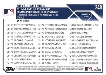 2023 Topps - Royal Blue #248 Rhys Lightning Back