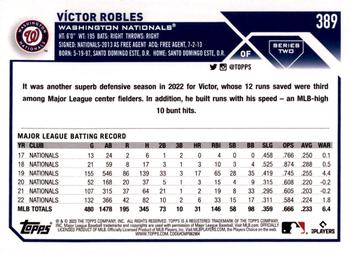 2023 Topps - Royal Blue #389 Victor Robles Back