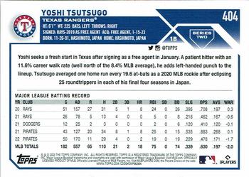 2023 Topps - Royal Blue #404 Yoshi Tsutsugo Back