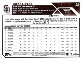 2023 Topps - Gold #46 Jorge Alfaro Back