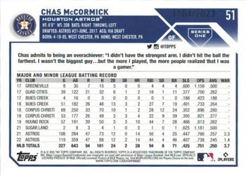 2023 Topps - Gold #51 Chas McCormick Back