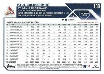 2023 Topps - Gold #100 Paul Goldschmidt Back