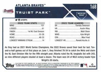 2023 Topps - Gold #168 Atlanta Braves Back