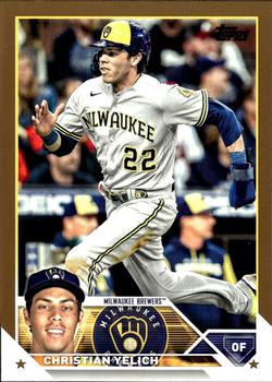 2023 Topps - Gold #192 Christian Yelich Front