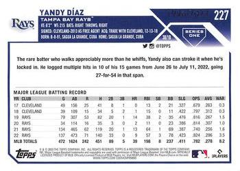 2023 Topps - Gold #227 Yandy Diaz Back