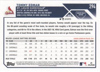2023 Topps - Gold #294 Tommy Edman Back