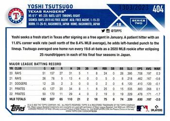 2023 Topps - Gold #404 Yoshi Tsutsugo Back