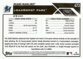 2023 Topps - Gold #473 Miami Marlins Back