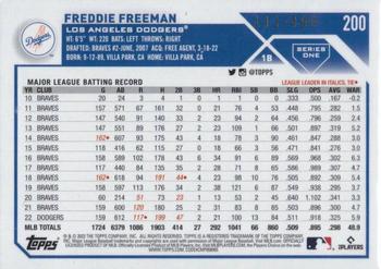 2023 Topps - Green Foil #200 Freddie Freeman Back