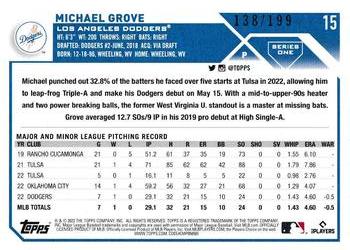 2023 Topps - Red Foil #15 Michael Grove Back
