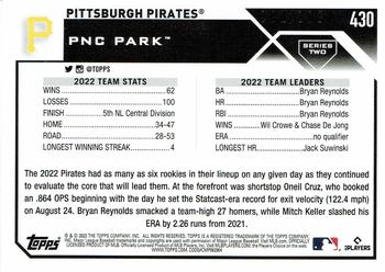 2023 Topps - Red Foil #430 Pittsburgh Pirates Back