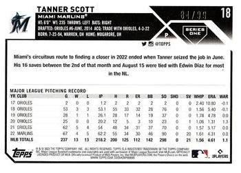 2023 Topps - Vintage Stock #18 Tanner Scott Back