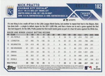 2023 Topps - Independence Day #182 Nick Pratto Back