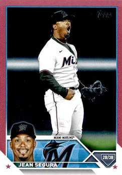 2023 Topps - Mother's Day Hot Pink #399 Jean Segura Front