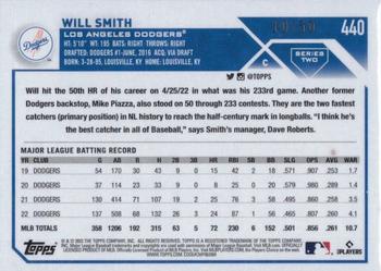 2023 Topps - Mother's Day Hot Pink #440 Will Smith Back