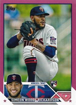 2023 Topps - Mother's Day Hot Pink #479 Simeon Woods Richardson Front