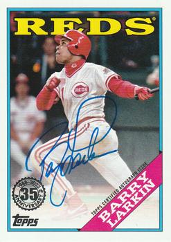 2023 Topps - 1988 Topps Baseball 35th Anniversary Autographs (Series One) #88BA-BL Barry Larkin Front