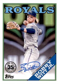 2023 Topps - 1988 Topps Baseball 35th Anniversary Autographs (Series One) #88BA-BW Bobby Witt Jr. Front