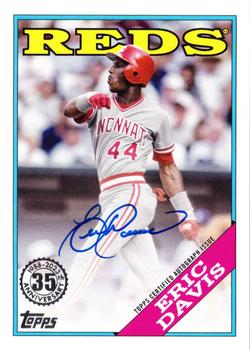 2023 Topps - 1988 Topps Baseball 35th Anniversary Autographs (Series One) #88BA-ED Eric Davis Front