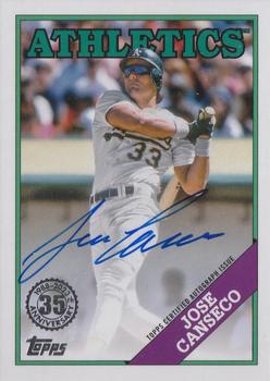 2023 Topps - 1988 Topps Baseball 35th Anniversary Autographs (Series One) #88BA-JCA Jose Canseco Front