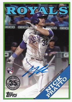 2023 Topps - 1988 Topps Baseball 35th Anniversary Autographs (Series One) #88BA-NP Nick Pratto Front