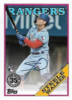 2023 Topps - 1988 Topps Baseball 35th Anniversary Autographs (Series One) #88BA-SW Steele Walker Front
