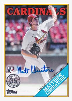2023 Topps - 1988 Topps Baseball 35th Anniversary Autographs (Series One) #88BA-MLI Matthew Liberatore Front