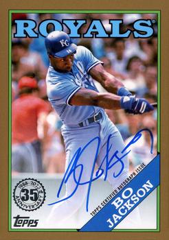 2023 Topps - 1988 Topps Baseball 35th Anniversary Autographs Gold (Series One) #88BA-BJ Bo Jackson Front