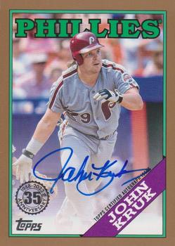 2023 Topps - 1988 Topps Baseball 35th Anniversary Autographs Gold (Series One) #88BA-JK John Kruk Front