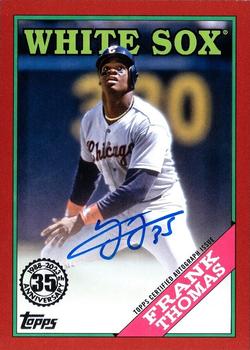 2023 Topps - 1988 Topps Baseball 35th Anniversary Autographs Red (Series One) #88BA-FT Frank Thomas Front