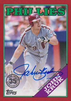 2023 Topps - 1988 Topps Baseball 35th Anniversary Autographs Red (Series One) #88BA-JK John Kruk Front