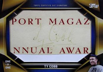 2023 Topps - Cut Signatures #CS-TC Ty Cobb Front