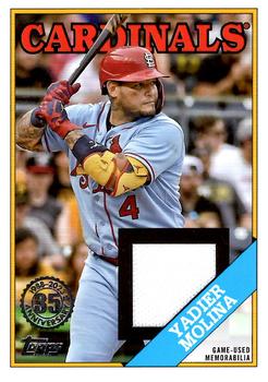 2023 Topps - 1988 Topps Baseball 35th Anniversary Relics (Series One) #88R-YM Yadier Molina Front