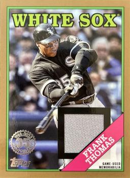 2023 Topps - 1988 Topps Baseball 35th Anniversary Relics Gold (Series One) #88R-FTH Frank Thomas Front