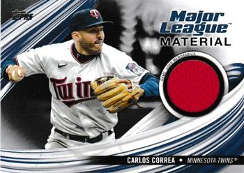 2023 Topps - Major League Material Relics Black (Series One) #MLM-CC Carlos Correa Front