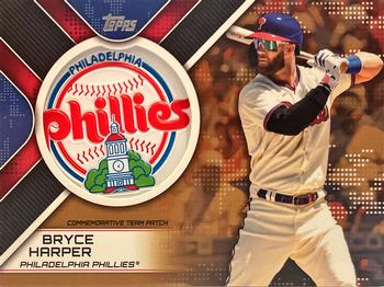 2023 Topps - Patchwork of the Past Commemorative Patch Gold #POTP-BH Bryce Harper Front